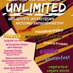 Festival: „UNLIMITED – Geflüchtete unterstützen, Rassismus entgegentreten!“