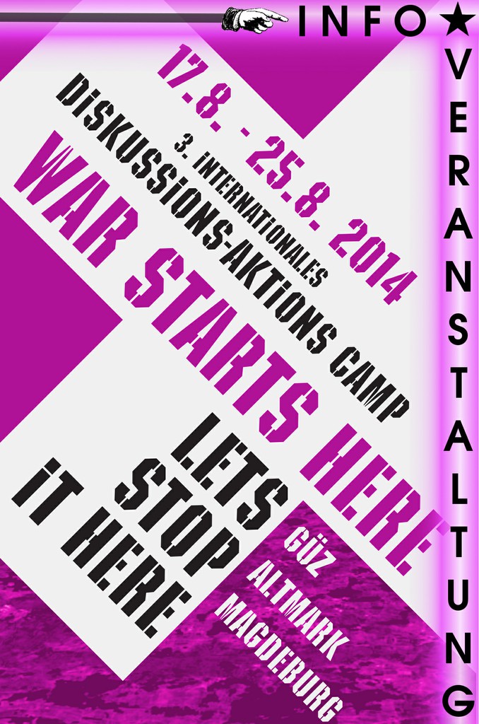 Infoveranstaltung zum War-Starts-Here-Camp 2014