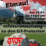 Infoveranstaltung zu den G7-Protesten 2015 in Elmau
