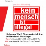Halten wir Wort? Die gewerkschaftiche Solidarität mit Flüchtlingen