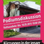 Podiumsdiskussion: Kürzungen in der Jenaer Jugendarbeit rückgängig machen!