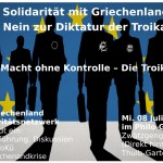 Solidarität mit Griechenland – Nein zur Diktatur der Troika! - Film, Soli-Vokü und Diskussion