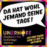 Unerhört Erste feministische Radiotage Weimar