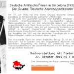 Buchvorstellung: Deutsche Antifaschist*innen in Barcelona (1933-1939): Die Gruppe "Deutsche Anarchosyndikalisten" (DAS)
