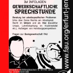 Gewerkschaftliche Sprechstunde der FAU Erfurt/Jena