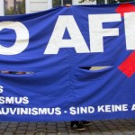 Kundgebung gegen den "Bürgerdialog" der AfD