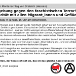 Kundgebung gegen den faschistischen Terror! Solidarität mit allen Migrant_innen und Geflüchteten!
