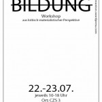 Workshop aus kritisch-materialistischer Perspektive