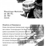 Rhythms of Resistance Einstiegsworkshop