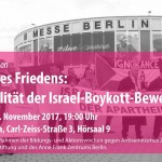 Boykott des Friedens: Zur Aktualität der Israel-Boykott-Bewegung