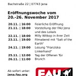 FAU Gewerkschaftslokal Eröffnungswoche