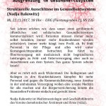 Strukturelle Ausschlüsse im Gesundheitssystem (Nadja Rakowitz)