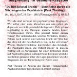 "Du bist ja total krank!" - Eine Reise durch die Wirrungen der Psychiatrie