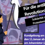 Kundgebung: Solidarität mit den antiklerikalen Protesten im Iran