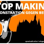Stop making fear! Demonstration gegen Behördenwillkür