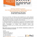 [WORKSHOP] "Sichtbar(er) machen!" - Idee, Aufnahme und Bearbeitung – Öffentlichkeitsarbeit und Dokumentation per Smartphone-Video