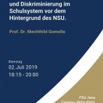 Die Auseinandersetzung mit Rassismus, Rechtsextremismus und Diskriminierung im Schulsystem vor dem Hintergrund des NSU