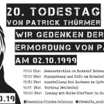 Gedenkdemonstration zum 20. Todestag von Patrick Thürmer