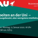 Arbeiten an der Uni - ausgebeutet, aber wenigstens intellektuell
