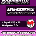 Antifa-Demo nach Neonaziangriff in Erfurt