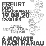 6 Monate nach Hanau: Erinnerung, Gerechtigkeit, Aufklärung, Konsequenzen!