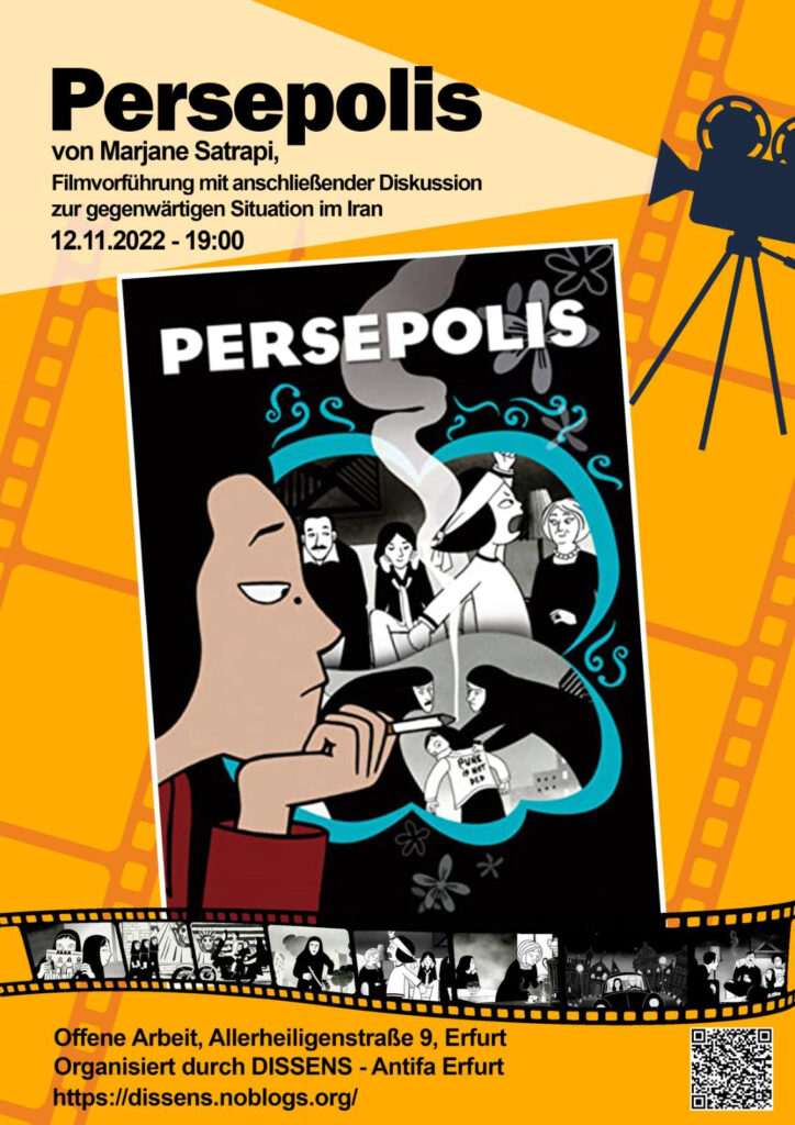 Filmvorführung "Persepolis" und Diskussion zur aktuellen Situation im Iran