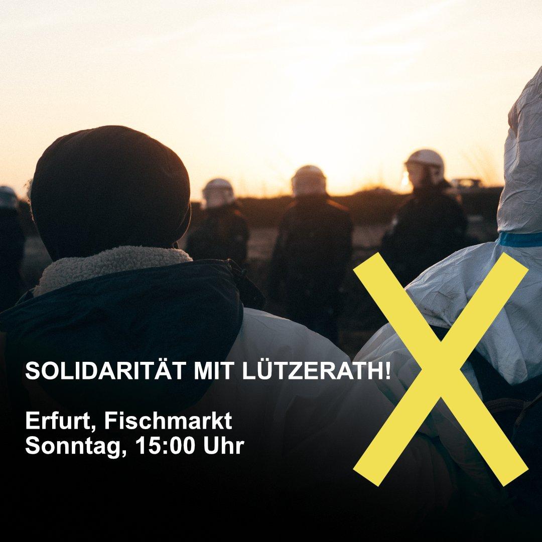 Lützerath bleibt - Demo in Erfurt