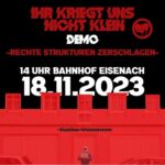 Abgesagt: Demo Eisenach: "IHR KRIEGT UNS NICHT KLEIN"