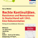 Rechte Kontinuitäten: Rassismus und Neonazismus in Deutschland seit 1945. Eine Dokumentation