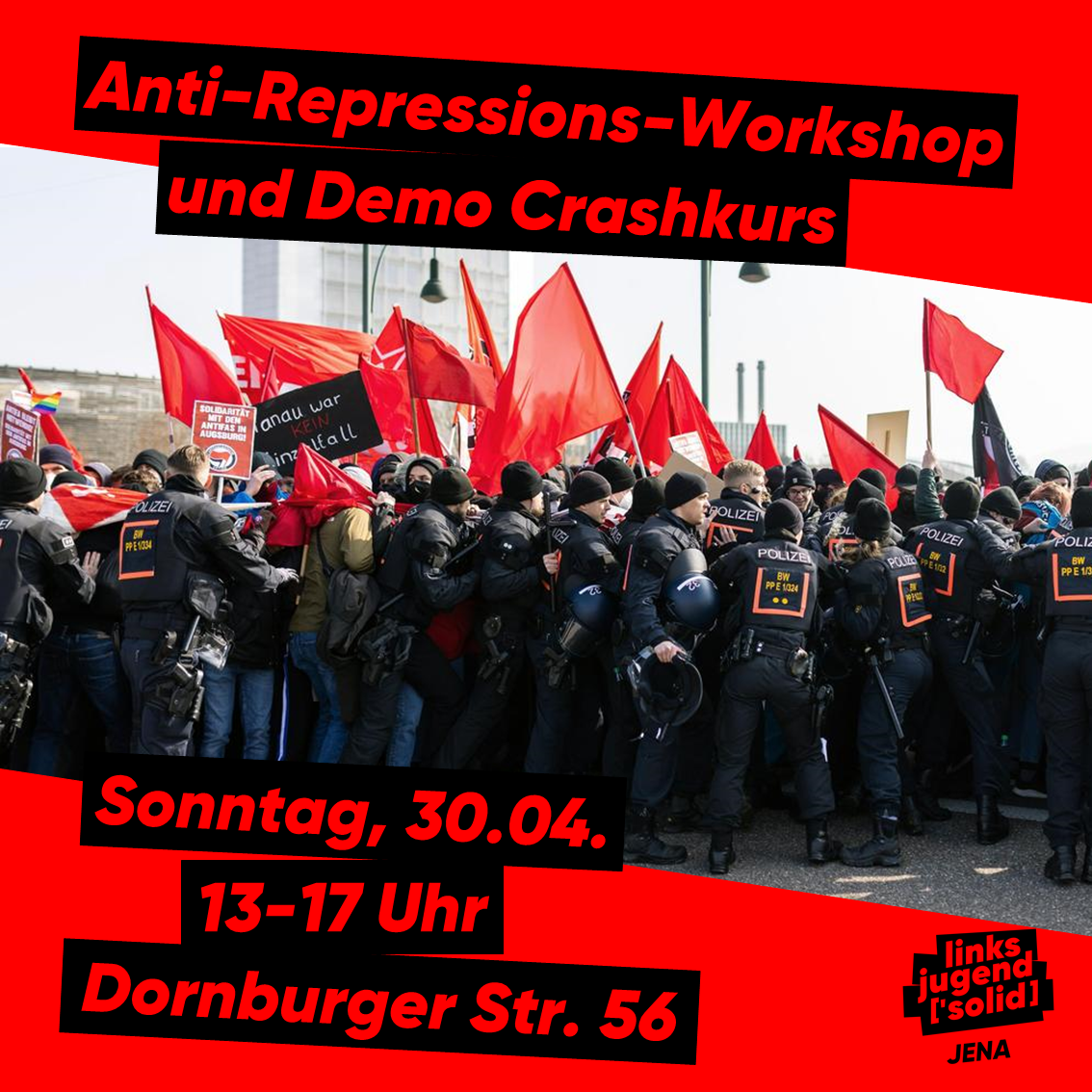 Anti-Repressions-Workshop und Demo Crashkurs