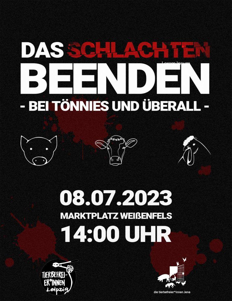 Das Schlachten beenden - bei Tönnies und überall! Demo