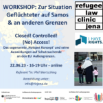 Online Workshop: Zur Situation geflüchteter Menschen auf Samos & an anderen Grenzen