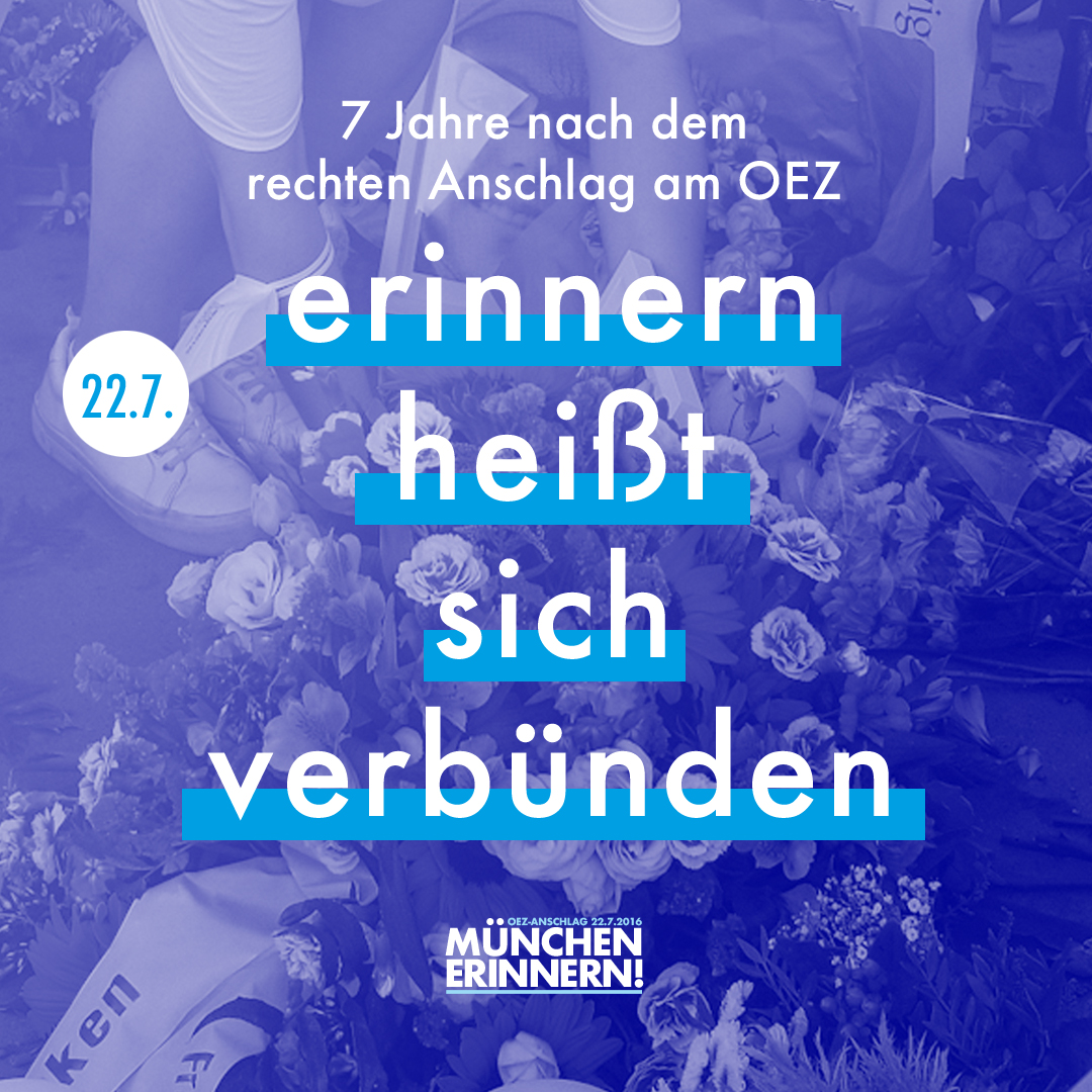 Erinnern heißt sich verbünden - Gespräch & Doku anlässlich des Jahrestages des OEZ-Anschlages