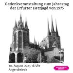 Gedenkveranstaltung zum Jahrestag der Erfurt Hetzjagd 1975