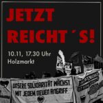 Jetzt Reicht's! Alle auf die Straße gegen die Repression!