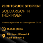 Rechtsruck stoppen! - solidarisch in thüringen