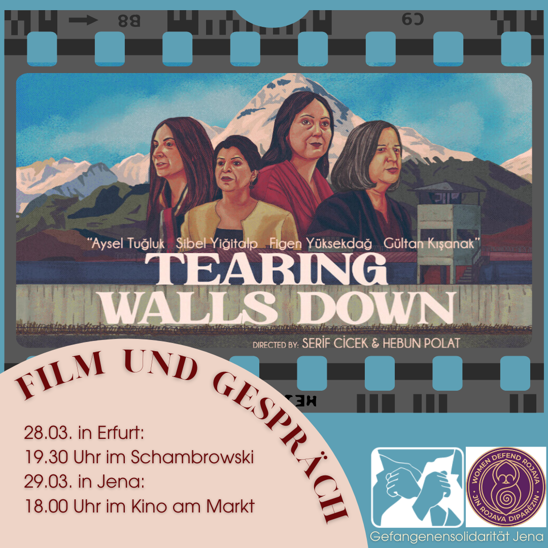 28./29.03. Film & Gespräch "Tearing Walls Down" in Erfurt und Jena