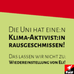 Kundgebung Wiedereinstellung von Eli!