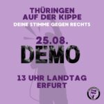 Demo: Thüringen auf der Kippe - Deine Stimme gegen Rechts