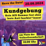 Kundgebung gegen das AfD Sommerfest