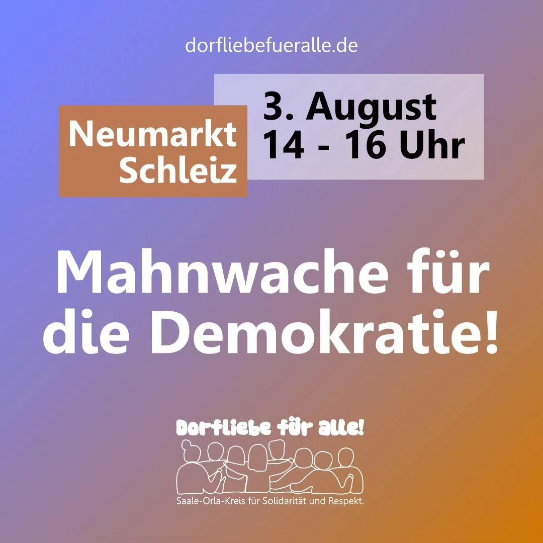 Mahnwache für die Demokratie