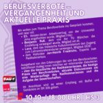 Berufsverbote - Vergangenheit und aktuelle Praxis