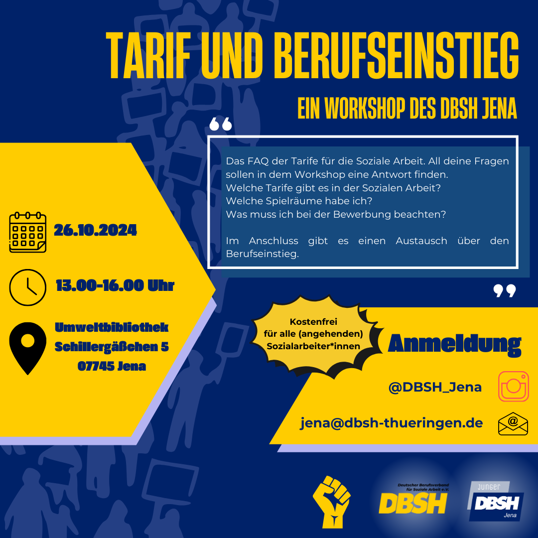 Tarif und Berufseinstieg (Soziale Arbeit) - ein Workshop des DBSH Jena