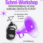 Die Kunst des Schreiens - Selbstverteidigung mit einer kraftvollen Stimme für Frauen, Lesben, inter*, nicht binäre, trans* und agender Personen