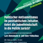 Politischer Antisemitismus im postfaktischen Zeitalter | Buchpräsentation und Kommentierung