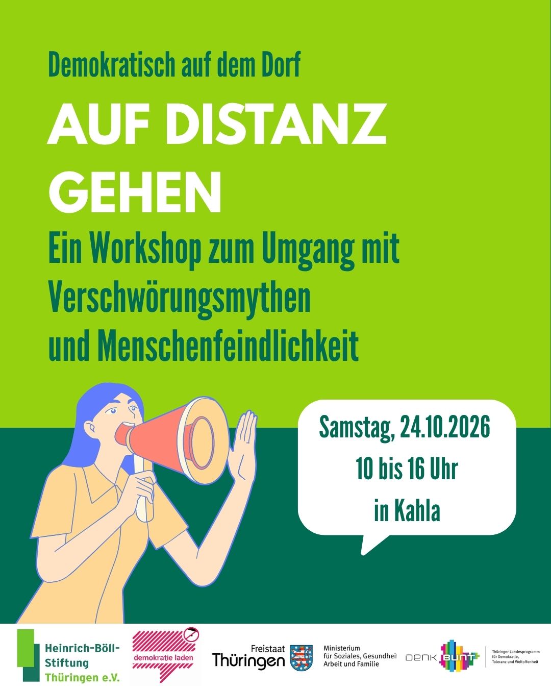 Auf Distanz gehen - Ein Workshop zum Umgang mit Verschwörungsmythen und Menschenfeindlichkeit