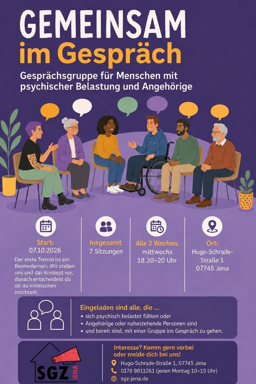 Gemeinsam im Gespräch - Gruppenberatung im Solidarischen Gesundheitszentrum