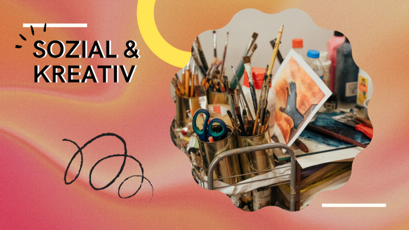 Kreativ gestalten - Kunst und Zeit für dich selbst. Ehrenamt fördert Ehrenamt